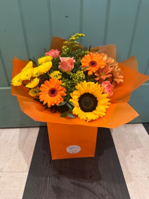 Florist Choice Yellow and Orange Bouquet